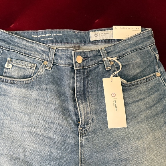 Adriano Goldschmeid  (AG) SAIGE WIDE LEG CROP - Picture 1 of 5